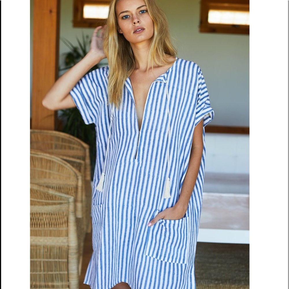 NWT Emerson Fry Organic Linen Caftan